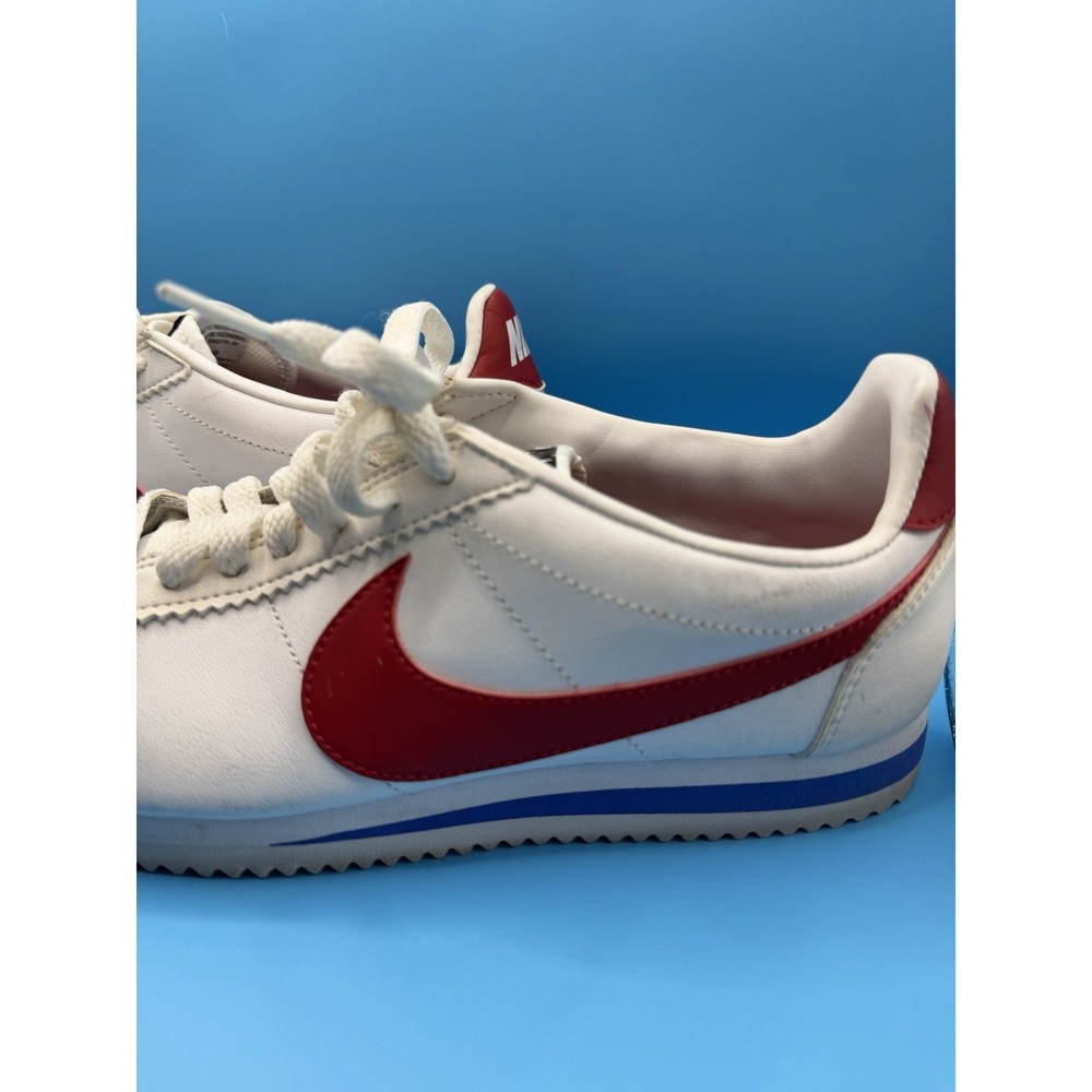 Nike Cortez Forest Gump White Red Blue Women's Size 8 Golf Shoes 807471-103 - Picture 2 of 12